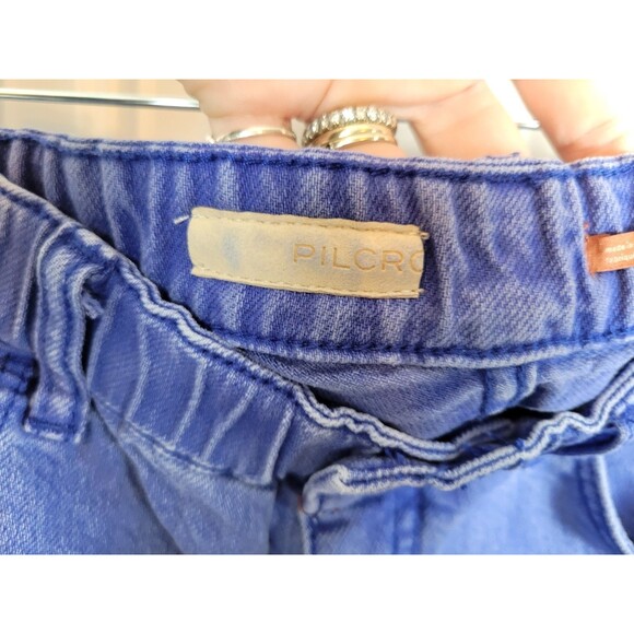 Anthropologie Pilcro Lara Ultra High-Rise Frayed Denim Shorts Size S - Picture 4 of 8